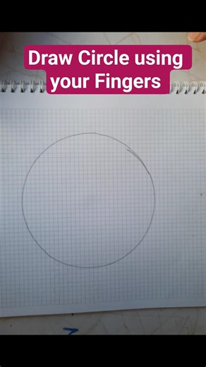 Draw circle using your fingers | Draw a Circle #shorts #circle #youtubeshorts #drawing #tricks