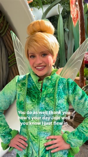 Joanne Valdez Thomas Roberson on Instagram: "Tinker Bell I do enjoy flying with you , I feel so at home at Pixie Hollow 💚. #tinkerbell #pixiehollow #pixiedust #disneyland #fantasyland"