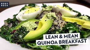 Power up your mornings with this LEAN & MEAN protein-packed Quinoa Bowl! Get the recipe:http://go.bodyrock.tv/1t63 Get the meal plan: http://go.bodyrock.tv/5y8e | BodyRockTv