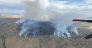 Two new wildfires burn in northern and eastern Nevada