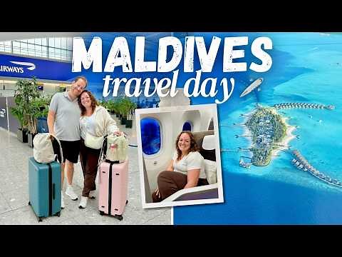 TRAVEL DAY VLOG: MALDIVES! 🇲🇻 British Airways Business Class Heathrow to Malé ✈️ Royal Island 🏝️ AD