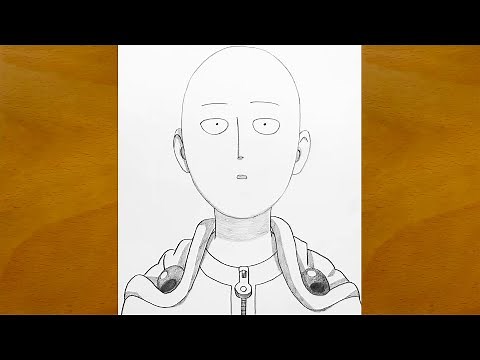 How to Draw Saitama Step by Step || One Punch Man Drawing || Easy Anime Sketch