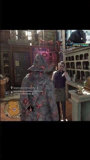 Drinking focus, maxima and edurus potions all at once in Hogwarts Legacy