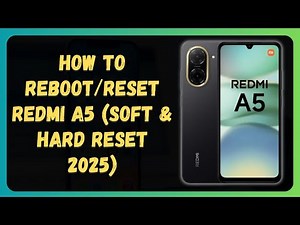 How to Reboot/Reset Redmi A5 (Soft & Hard Reset 2025)
