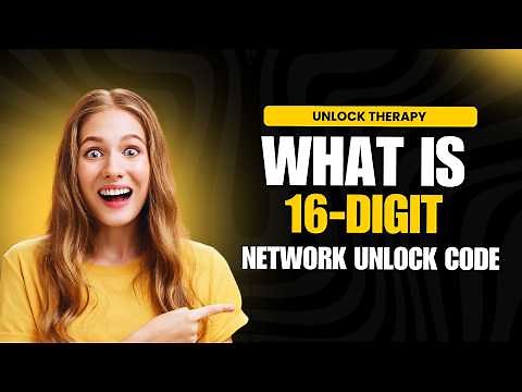 What is16-digit Network Unlock Code Full detailed video #unlocktherapy