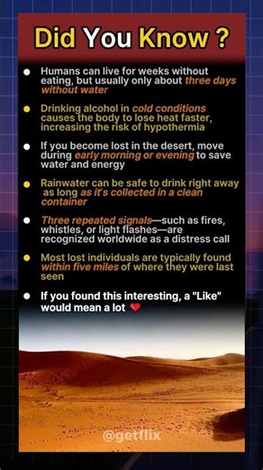 Survival Facts That Could Save Your Life One Day