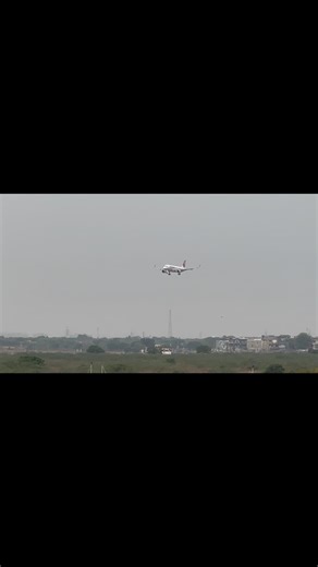 ❤️Today we went to Karachi Airport again. We had some work there. We saw a flight arriving there❤️