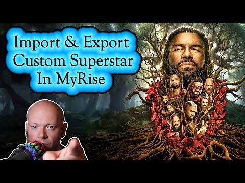 WWE 2K25 ● How To Import & Export A Custom Superstar In MyRise