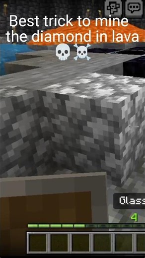 Best trick to mine the diamond in minecraft #minecraft #minecraftgameplay