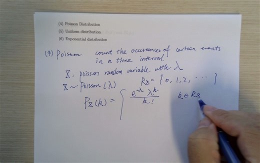 21. Poisson, Uniform, and Exponential distributions