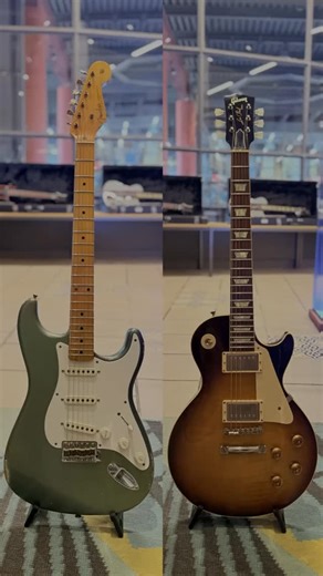 The eternal Fender vs Gibson debate 🎸 We decided to put them head to head and listen to how they compare across three gain stages: clean, crunch, and distortion. ✨ Clean The difference is immediate. Fender delivers a more open, articulate sound where each note is clearly separated. Gibson sounds denser, with a stronger midrange and a greater sense of body. 🔥 Crunch Here the sound becomes more dependent on picking attack. Fender highlights dynamics and moves from clean to breakup more quickly. 