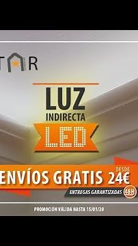 Cómo colocar luz indirecta en Moldura de Techo o Pared y colocación de LED