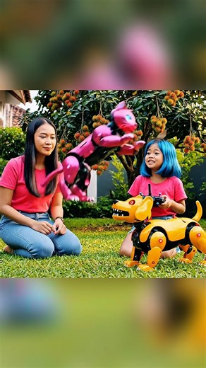 Main remot robot kucing anjing