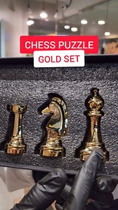 We've unboxed the Gold Chess Set in celebration of the 40th anniversary of Hanayama #runitdecks | RunIt Decks