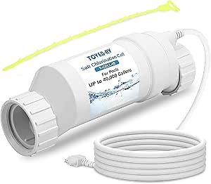 T-15 Salt Cell for In-Ground Swimming Pool Chlorination System Compatible with Hayward W3T-CELL-15 TurboCell Salt Chlorinator T-Cell-15, T-CELL-15-SWP Salt Systems, Up to 40,000 Gallons