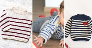 16 modèles de tricot marinières pour bébés et enfants