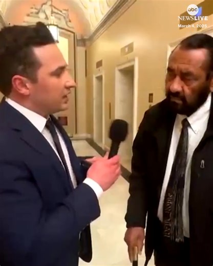"At some point, we're all going to have to stand up." Rep. Al Green spoke with ABC News after he was escorted out of the House chamber and said he'd welcome any consequences that come from his disruption. Follow live updates: https://abcnews.visitlink.me/TvEEio | ABC News