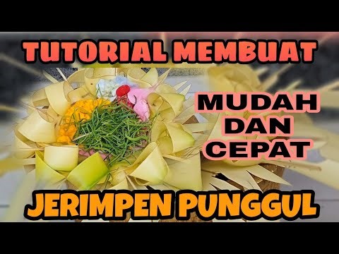CARA MEMBUAT Sampian Jerimpen Punggul Simpel, pemula wajib coba.