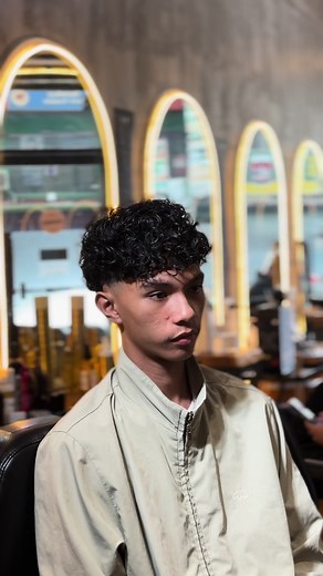 Loose Spiral Perm Hair Transformations For Men