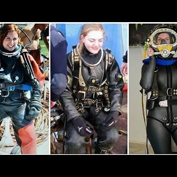 Commercial divers and their gear looks gorgeous and adorable