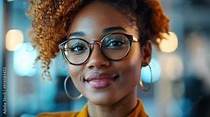 A close-up of a person with a disability, confidently using assistive technology, showcasing empowerment and authentic representation.