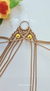 428K views · 3.4K reactions | Macramé Owl Keychain Tutorial | Easy DIY Craft Eashan Crafts #craft #ideas #owl #diy #keychain #macrame #reels #fyp #viral #explore | Eashan Crafts | Facebook