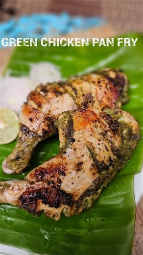GREEN CHICKEN PAN FRY || EPS - 160 #shalztable #chickenfry