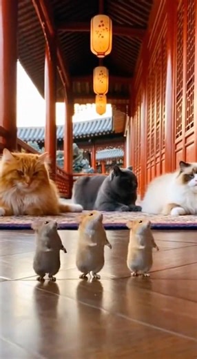 🐱👑 3 Cats vs 3 Mice: Royal "Dance Party" Gone Wrong? 🕺💃