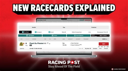 Find out what is new on the updated Racing Post racecards