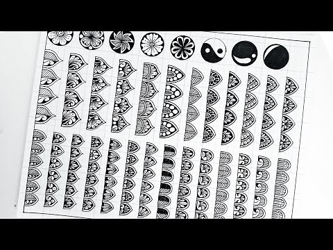 Easy Mandala Patterns For Beginners (Part-1) || How to draw Mandala art || Step by step tutorial