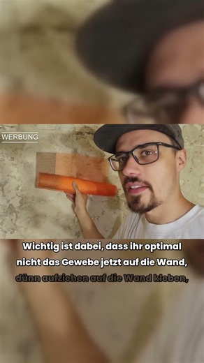 Gewebe richtig einlegen – Putzdrittel
