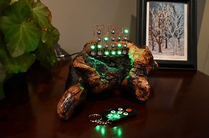 Driftwood Binary Clock Is No Hollow Achievement