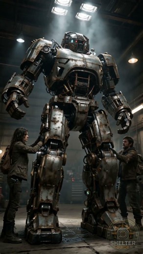 Scrap Metal Turned Into an Incredible Walking Mech! 🔥⚙️ #Robot #DIY