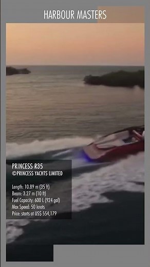 Princess R35 | Carbon-Sport Yacht with Foil-Assisted Performance