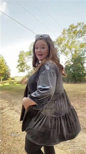 Flattering Velvet Top for Christmas & Winter Events - So Forgiving!