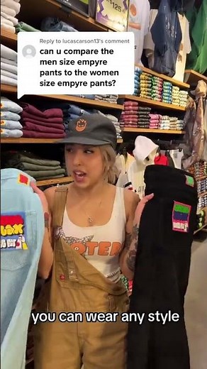 Comparing Empyre Pants sizes at Zumiez