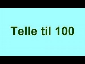 Norwegian numbers - Count to 100 song - 1-100