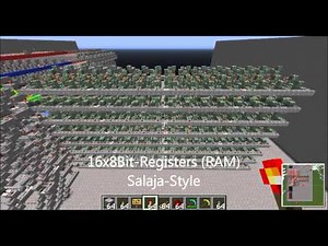 Minecraft - Huge 22 Bit Redstone CPU + Various Programs + Download [GER&ENG] [HD]