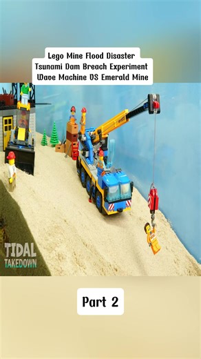 Lego Mine Flood Disaster - Tsunami Dam Breach Experiment - Wave Machine VS Emerald Mine #FitnessChallenge #HIITWorkout #HomeWorkout #part2