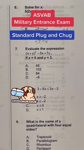 Master the ASVAB Math Section with Algebra Plug and Chug Techniques