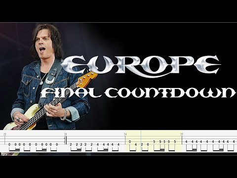 Europe - The Final Countdown (Bass Line + Tabs + Notation) By Chami's Bass