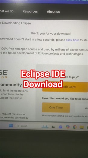 How to download Eclipse IDE #shorts #eclipse #coding