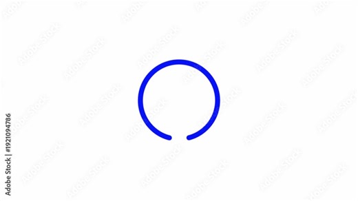 Loading circle icon, loading circle animation, buffering process on transparent background, loading icon for download progress, load game data,, data setup loading in 4k with alpha channel.