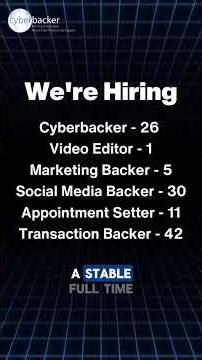 URGENT HIRING FOR THIS WEEK!!