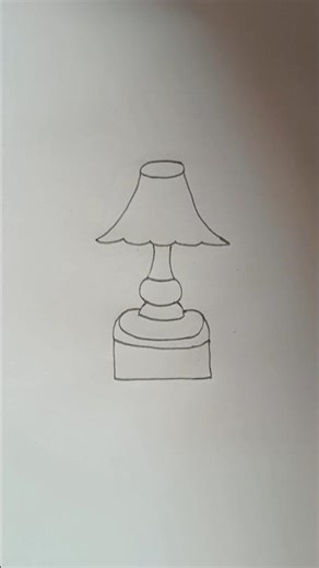 So beautiful🛋️ lamp drawing tutorial | very easy #drawing #trending #shorts #shortsfeed #foryou #fyp