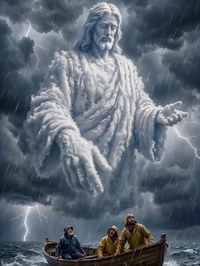 Jesus ist King #jesus #viral #storm #boat #clouds | jesus in the clouds