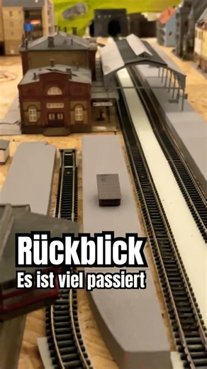 Rückblick,es ist viel passiert. Wie das alles vor kurzem noch ausgesehen hat. Meine Modellbahn 1:160