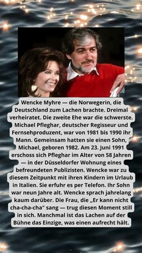 Sie brachte Deutschland zum Lachen. Ihren zweiten Mann fand man tot in einer fremden Wohnung