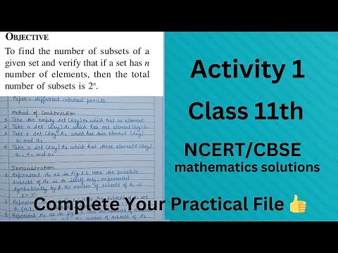 Maths Lab Activity 1 Class 11 // Maths Practical// Class 11 Maths Activity Solution// CBSE board