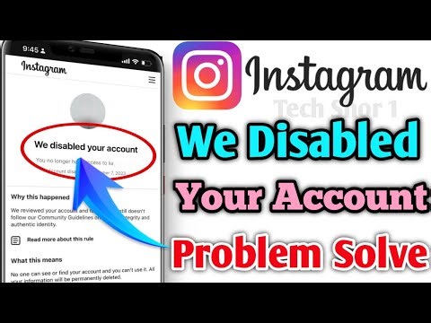 Instagram Fix We Disabled Your Account Problem Solve | How to Restore Disabled Instagram Account